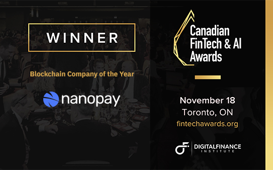 You are currently viewing nanopay named 2019 Blockchain Company of the Year